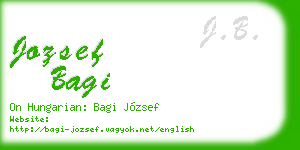 jozsef bagi business card